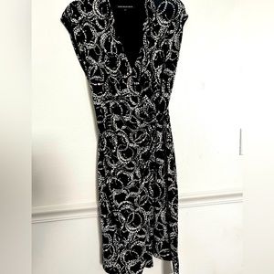 Black and White wrap dress